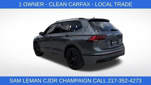 Platinum Gray Metallic 2024 Volkswagen Tiguan 2.0T SE R-Line Black