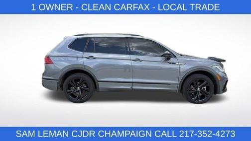 Platinum Gray Metallic 2024 Volkswagen Tiguan 2.0T SE R-Line Black