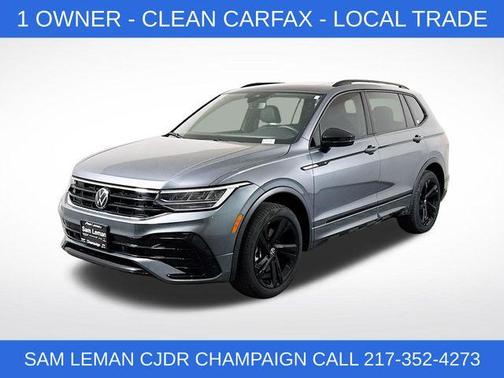 Platinum Gray Metallic 2024 Volkswagen Tiguan 2.0T SE R-Line Black