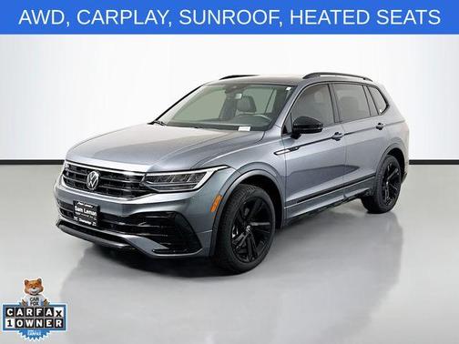 Platinum Gray Metallic 2024 Volkswagen Tiguan 2.0T SE R-Line Black