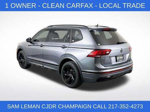 Platinum Gray Metallic 2024 Volkswagen Tiguan 2.0T SE R-Line Black