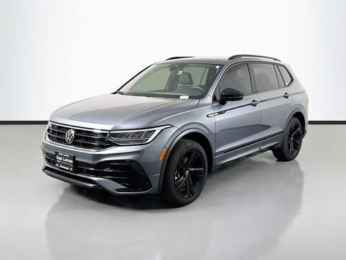 Platinum Gray Metallic 2024 Volkswagen Tiguan 2.0T SE R-Line Black