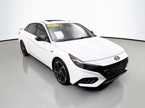 Lunar White 2023 Hyundai ELANTRA N Line