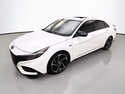 Lunar White 2023 Hyundai ELANTRA N Line