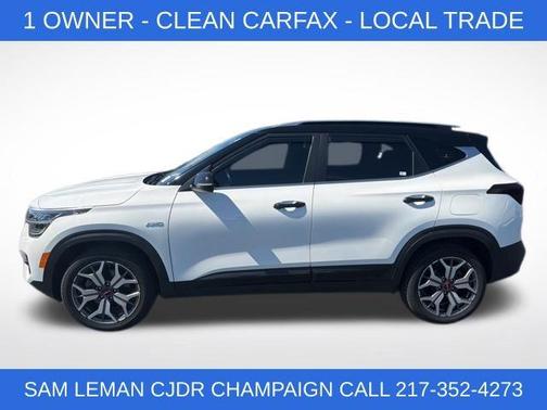 Clear White / Black Roof 2023 Kia Seltos SX