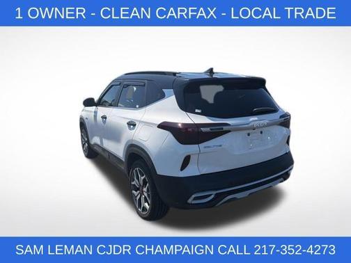 Clear White / Black Roof 2023 Kia Seltos SX