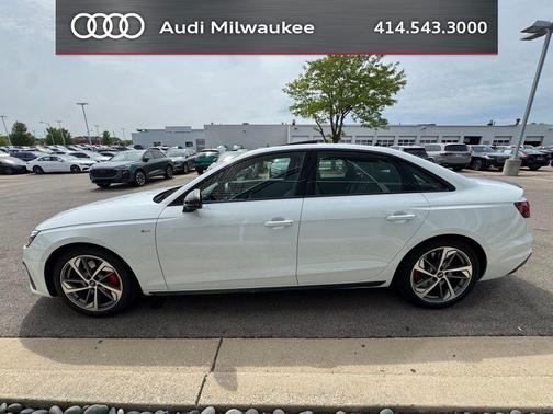 Ibis White 2023 Audi A4 45 S line Premium Plus