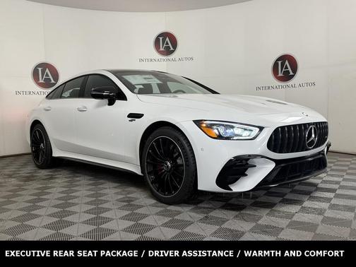 MANUFAKTUR moonlight white metallic 2026 Mercedes-Benz AMG GT 53 4-Door Hatchback