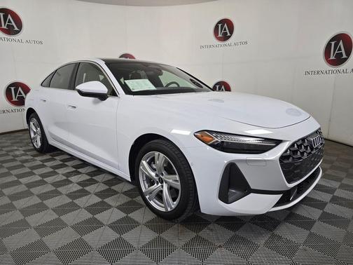 Glacier White Metallic 2025 Audi A5 Prestige TFSI quattro S tronic