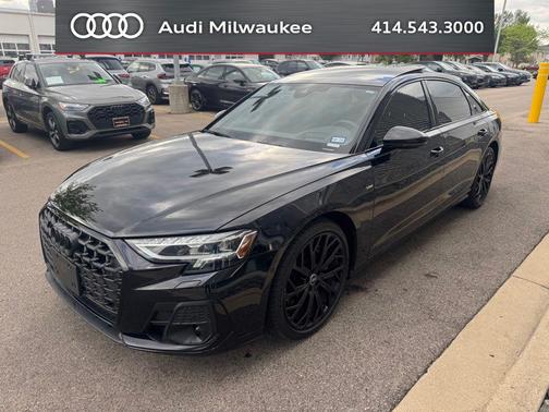 Mythos Black Metallic 2023 Audi A8 L 55 TFSI quattro Tiptronic