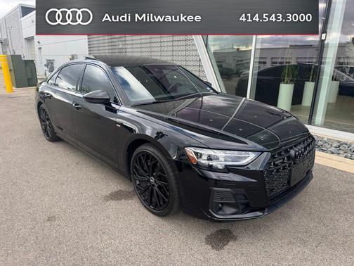 Mythos Black Metallic 2023 Audi A8 L 55 TFSI quattro Tiptronic