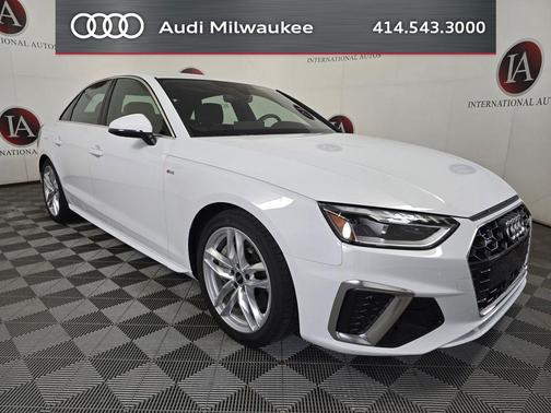 Glacier White Metallic 2023 Audi A4 45 S line Premium Plus