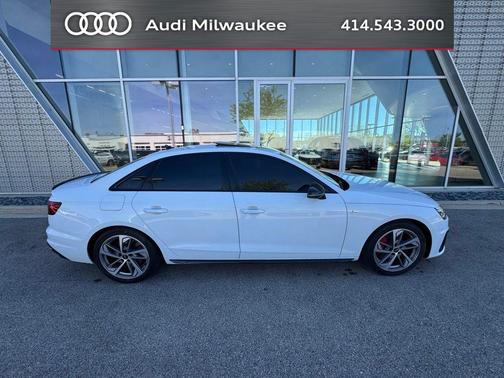 Glacier White Metallic 2023 Audi A4 45 S line Premium Plus