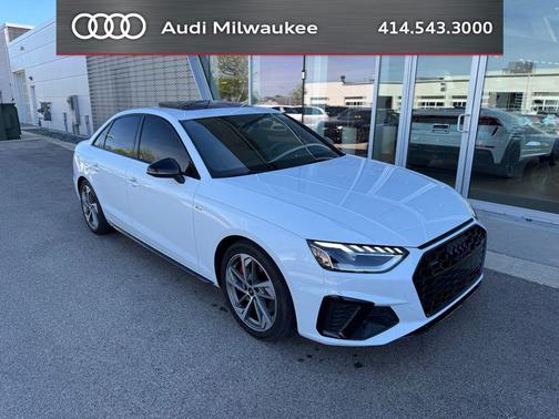 Glacier White Metallic 2023 Audi A4 45 S line Premium Plus