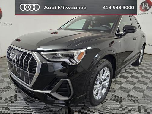 Mythos Black Metallic 2025 Audi Q3 45 S line Premium Plus