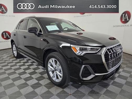 Mythos Black Metallic 2025 Audi Q3 45 S line Premium Plus