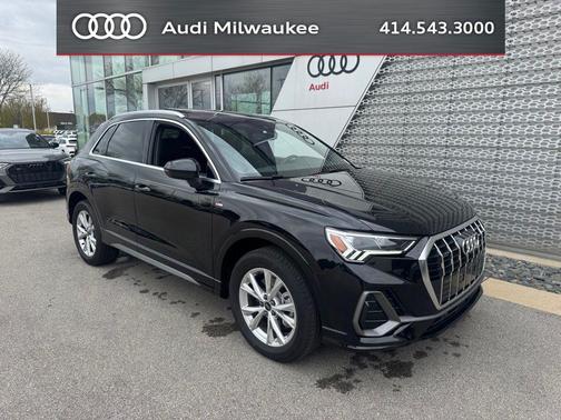 Mythos Black Metallic 2025 Audi Q3 45 S line Premium Plus