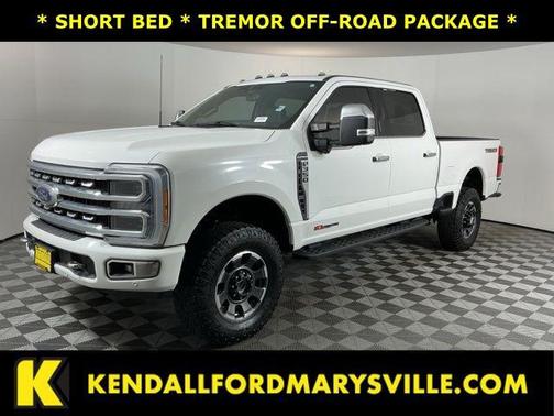 Star White Metallic Tri-Coat 2023 Ford F-350 Platinum