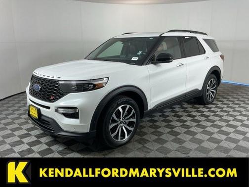 Star White Metallic Tri-Coat 2020 Ford Explorer ST