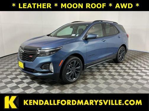 Lakeshore Blue Metallic 2024 Chevrolet Equinox AWD RS