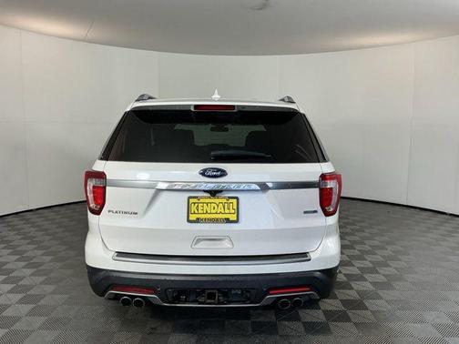White Platinum Clearcoat Metallic 2019 Ford Explorer Platinum