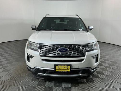 White Platinum Clearcoat Metallic 2019 Ford Explorer Platinum