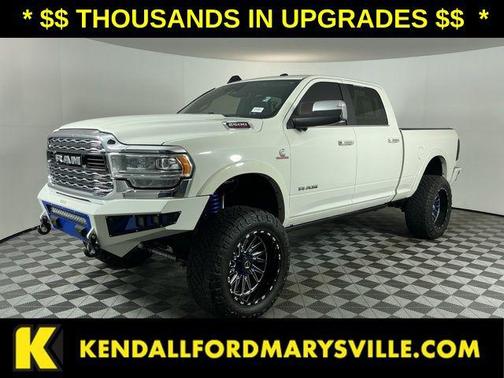 Pearl White 2019 RAM 2500 Limited Crew Cab 4x4 6'4' Box