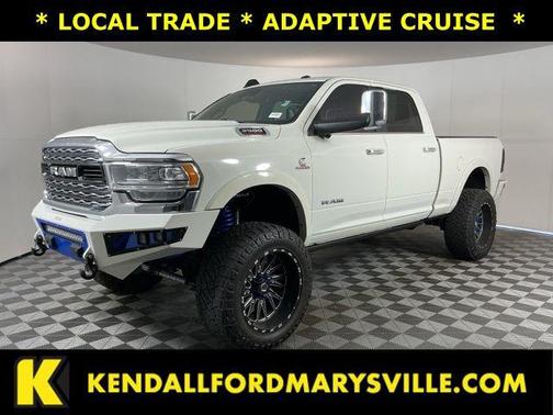 Pearl White 2019 RAM 2500 Limited Crew Cab 4x4 6'4' Box
