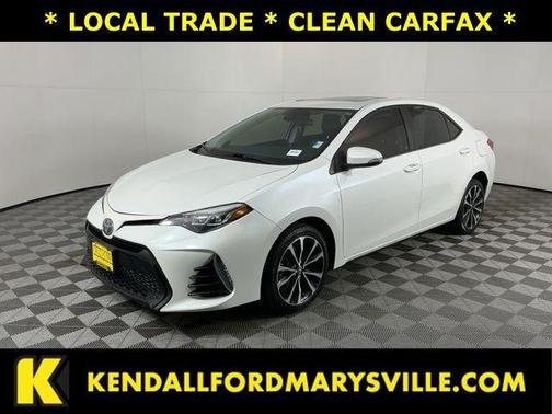 Blizzard Pearl 2017 Toyota Corolla XSE