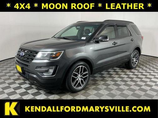 White Platinum Metallic Tri-Coat 2016 Ford Explorer Sport