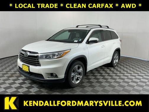 Blizzard Pearl 2016 Toyota Highlander Limited Platinum