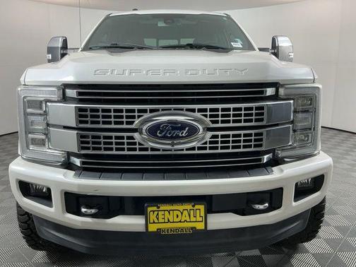 White Platinum 2017 Ford F-350 Platinum