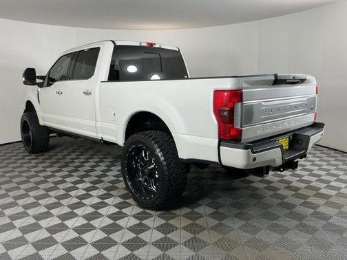 White Platinum 2017 Ford F-350 Platinum