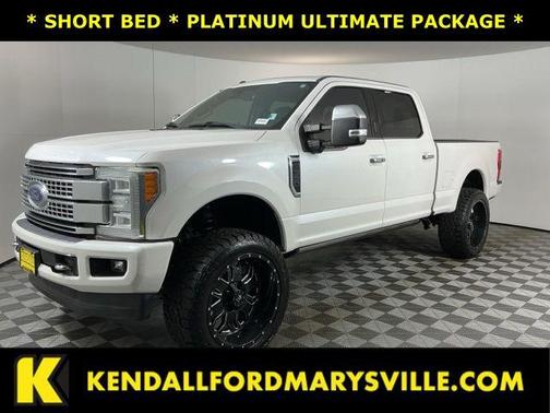 White Platinum 2017 Ford F-350 Platinum