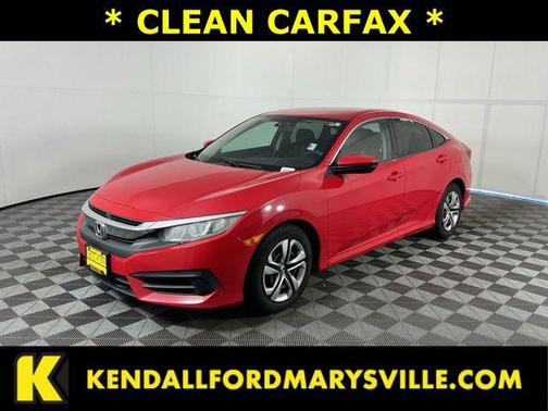 Red 2016 Honda Civic LX