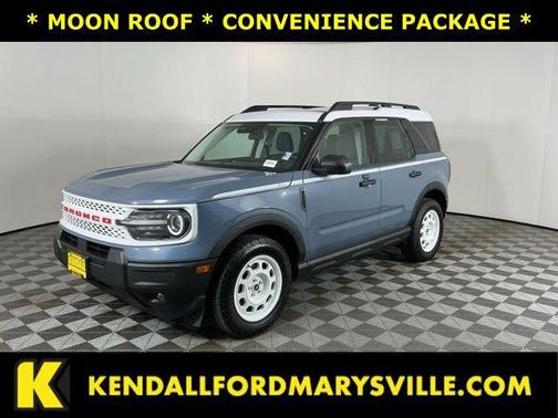 Azure Gray Metallic Tri-Coat 2025 Ford Bronco Sport Heritage