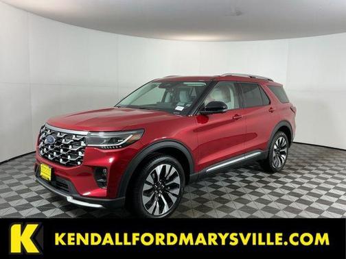 Rapid Red Metallic Tinted Clearcoat 2026 Ford Explorer Platinum