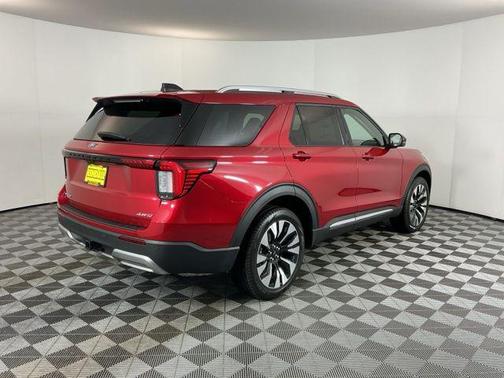 Rapid Red Metallic Tinted Clearcoat 2026 Ford Explorer Platinum