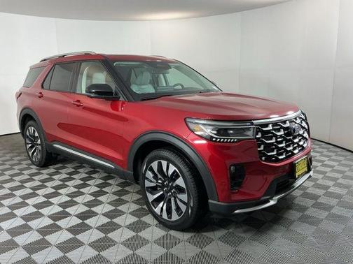 Rapid Red Metallic Tinted Clearcoat 2026 Ford Explorer Platinum