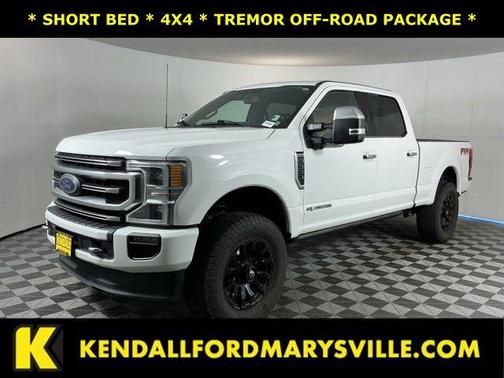 Star White Metallic Tri-Coat 2022 Ford F-350 Platinum