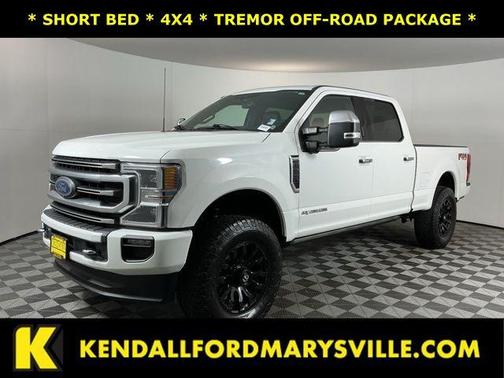 Star White Metallic Tri-Coat 2022 Ford F-350 Platinum