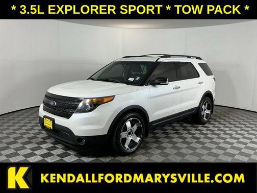 White Platinum Clearcoat Metallic 2013 Ford Explorer Sport
