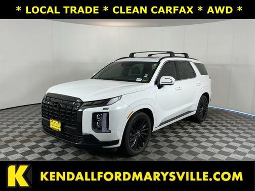 Hyper White 2024 Hyundai PALISADE Calligraphy Night Edition