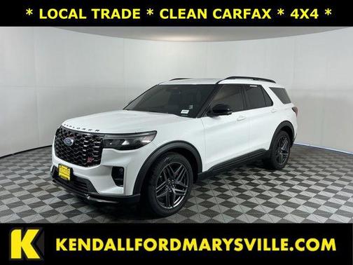 Star White Metallic Tri-Coat 2025 Ford Explorer ST