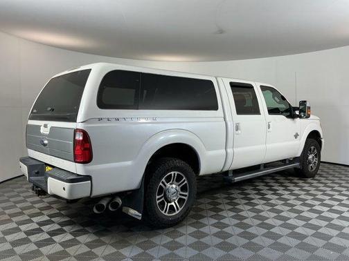 White Platinum Metallic Tri-Coat 2014 Ford F-250 Lariat