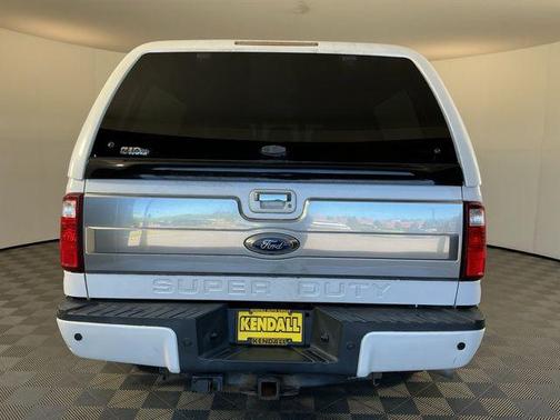 White Platinum Metallic Tri-Coat 2014 Ford F-250 Lariat