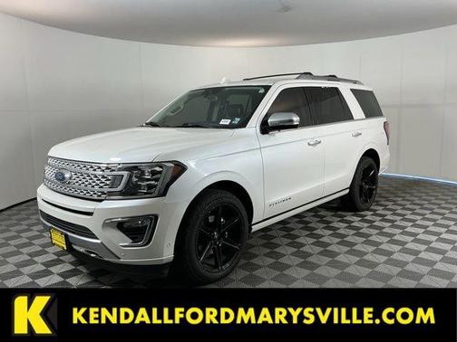 White Platinum Metallic Tri-Coat 2019 Ford Expedition Platinum