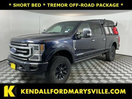 Antimatter Blue Metallic 2022 Ford F-350 Platinum