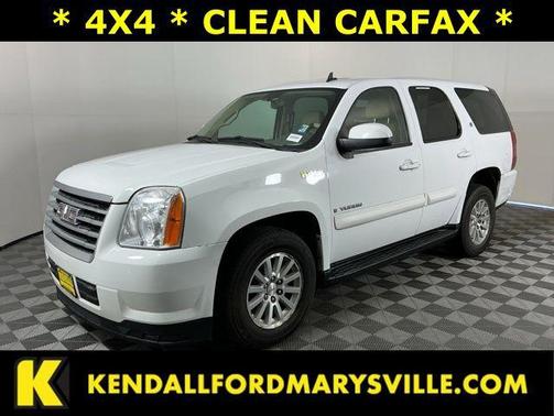 Summit White 2009 GMC Yukon Hybrid Base