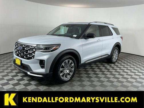 Space White Metallic 2026 Ford Explorer Platinum